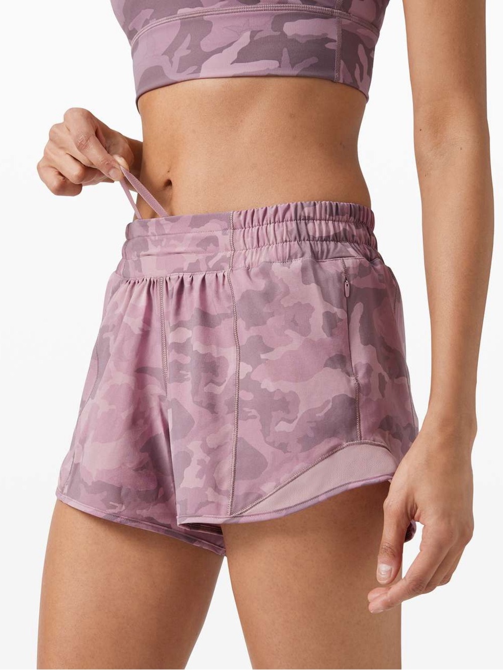 Lululemon Hotty Hot Short in Pink Camo